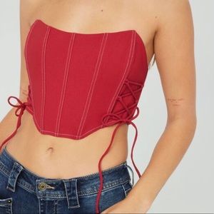 RED CORSET TOP